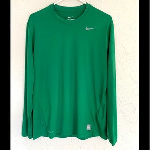 NIKE PRO COMBAT DRI-FIT MENS LONG SLEEVE SHIRT SIZE LARGE